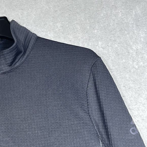 Adidas Athletic Sweater Women’s Medium Gray Half Zip Workout Top Long Sleeve. - Picture 3 of 16